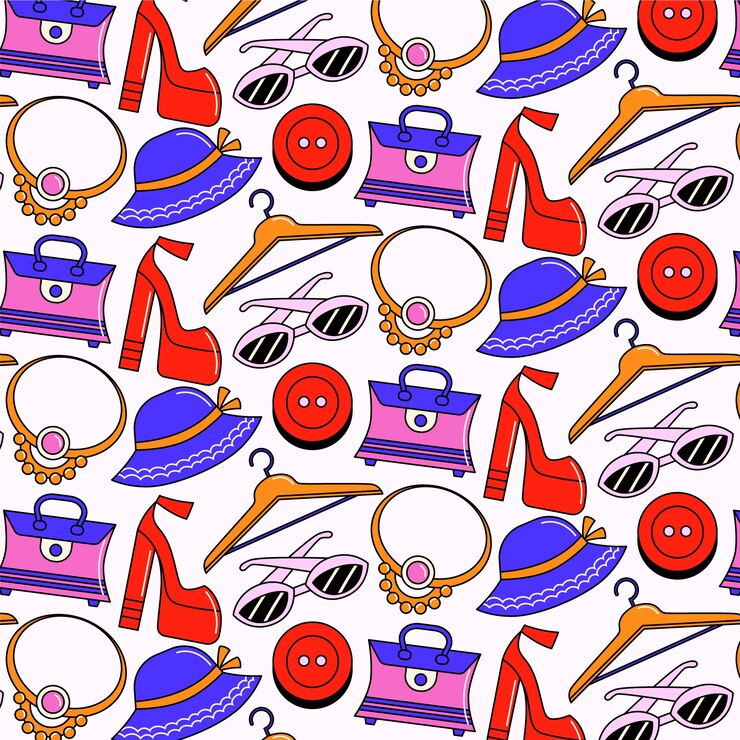 Vettore gratuito modello stilista di moda disegnato a mano