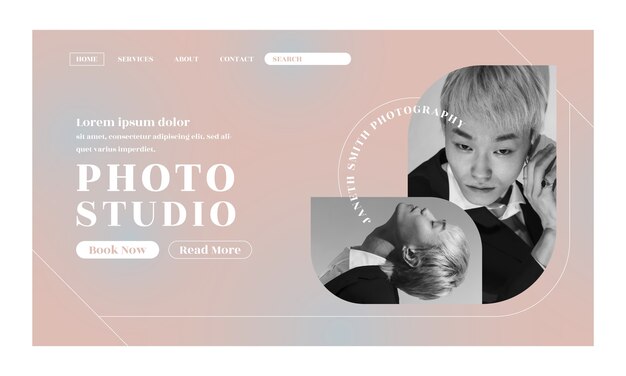 Modello web di studio fotografico minimo