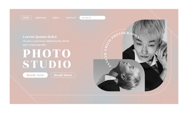 Modello web di studio fotografico minimo
