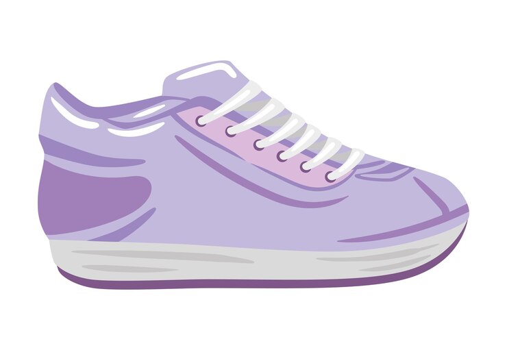 Vettore gratuito moderne scarpe sportive stile di vita atletico icona isolata
