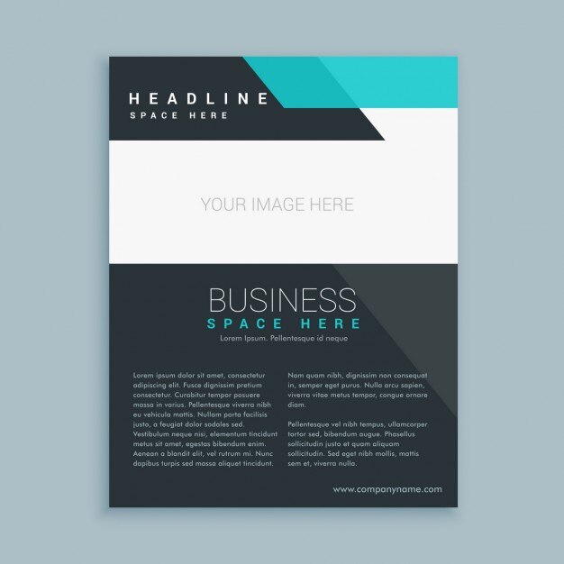 Vettore gratuito moderno business brochure flyer design