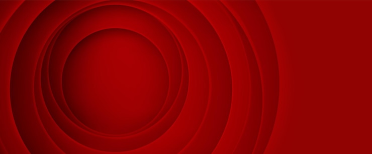 Vettore gratuito molti strati di ritagli di carta rossa circolare