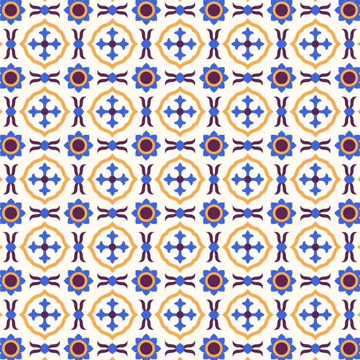 Vettore gratuito motivo arabesco creativo design piatto