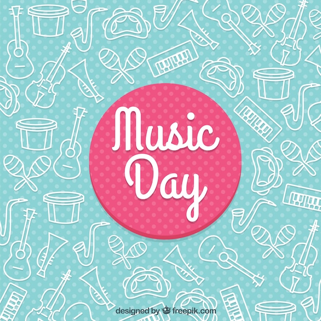 Musica day background