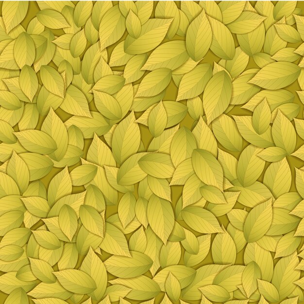 Natura astratta oro seamless pattern con giallo foglie di autunno