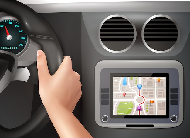 Navigazione GPS in auto