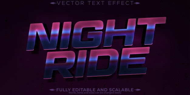 Night editable text effect editable game and play text style (effetto di testo editabile notturno)