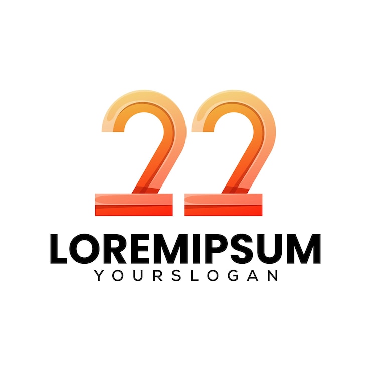 Vettore gratuito numero 22 - design creativo del logo