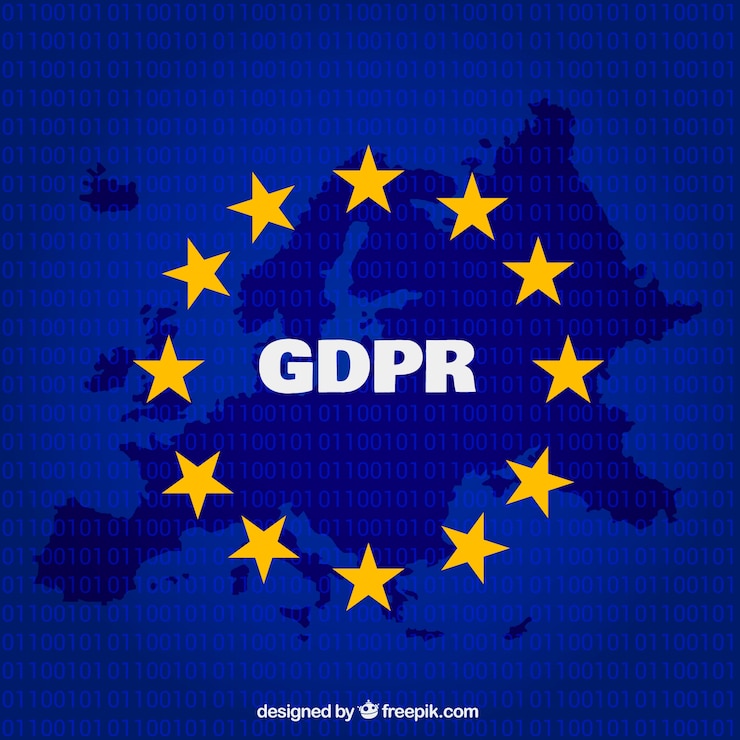 Vettore gratuito nuovo concetto europeo di gdpr