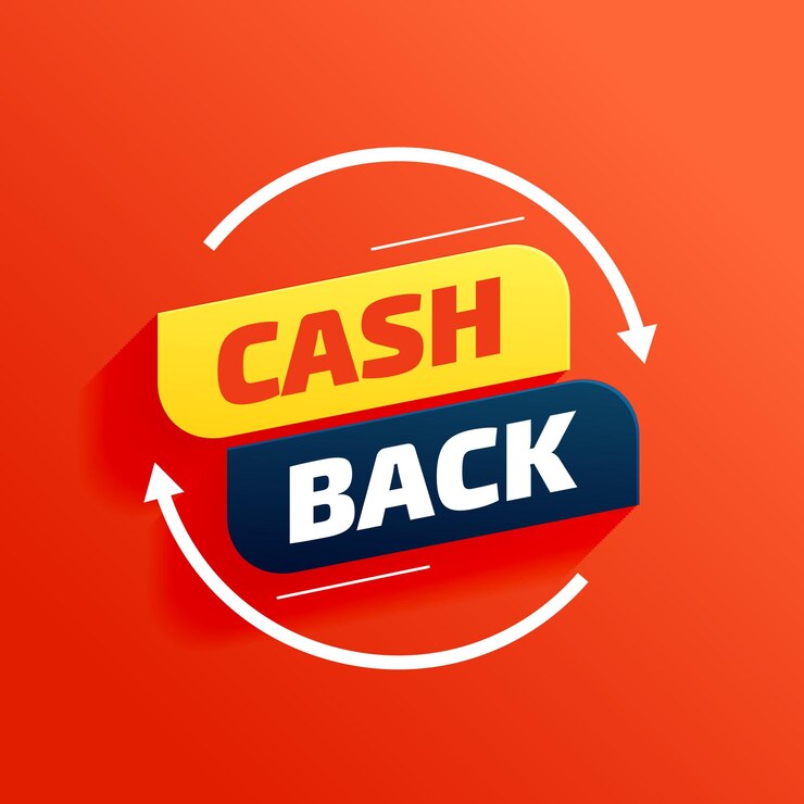 Vettore gratuito offerta di vendita cashback background shop ora e risparmia