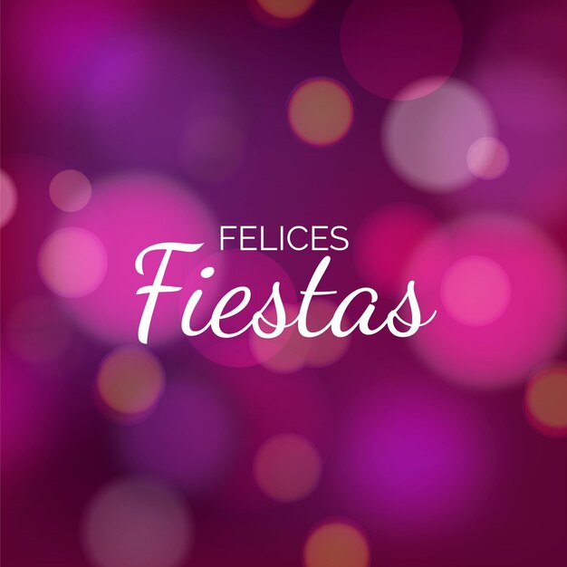 Offuscata felices fiestas concetto