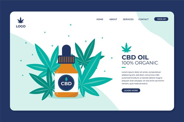 Olio di cannabis - pagina di destinazione