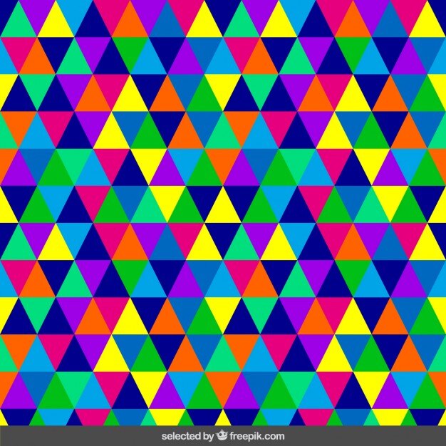 Vettore gratuito omogeneo modello triangolare