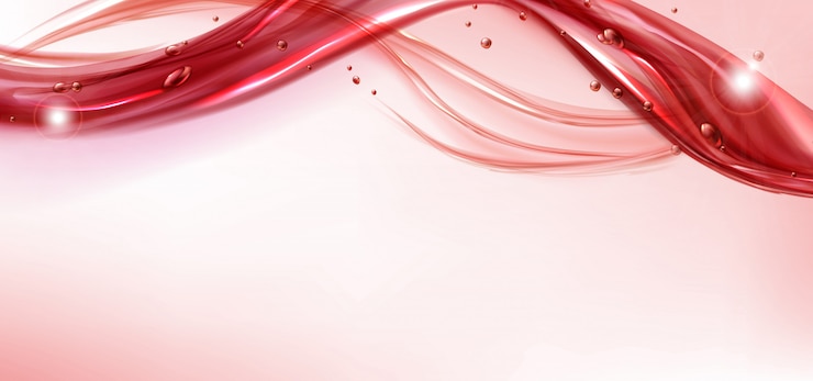 Vettore gratuito ondata d'acqua rossa con bolle d'aria e scintilla