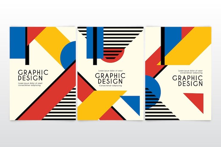 Vettore gratuito pacchetto copertina grafica