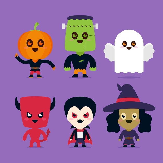 Pacchetto di personaggi di Halloween