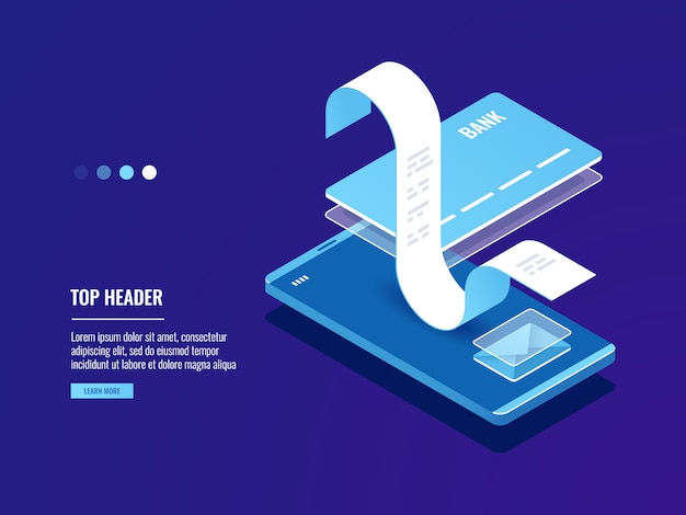 Paga online, notifica di pagamento elettronico con e-mail, telefono cellulare con carta di credito