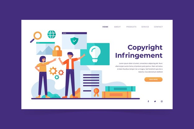 Pagina di destinazione del copyright