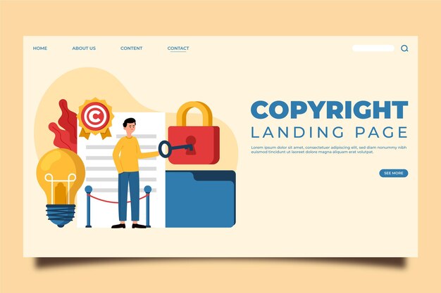 Pagina di destinazione del copyright