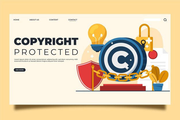 Pagina di destinazione del copyright