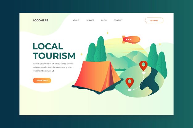 Pagina di destinazione del turismo locale