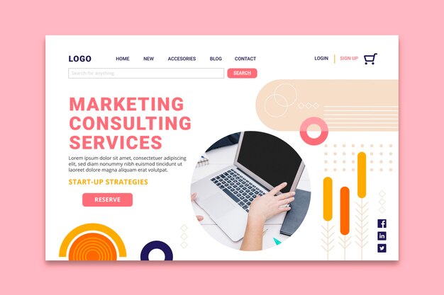 Pagina di destinazione dell'attività di marketing