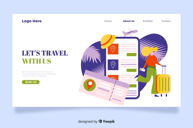 Pagina di destinazione dell'avventura