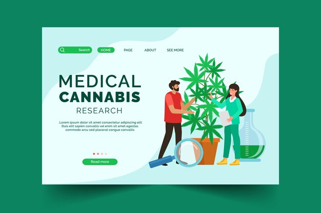 Pagina di destinazione della cannabis medica