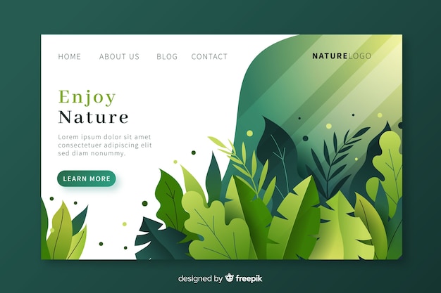 Pagina di destinazione della natura