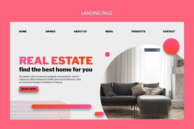 Pagina di destinazione di Gradient Real Estate