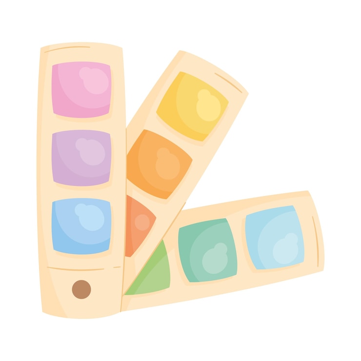 Vettore gratuito palette di colori del progettista