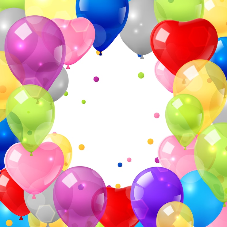 Vettore gratuito palloncini colorati sfondo