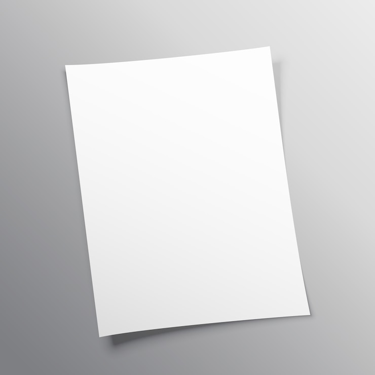 Vettore gratuito paper mockup vuoto disegno vettoriale