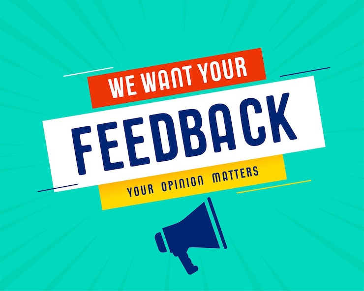 Vettore gratuito parla e condividi il tuo feedback con megaphone design