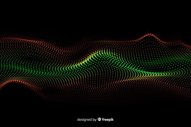 Particelle di equalizzatore astratto onde sfondo