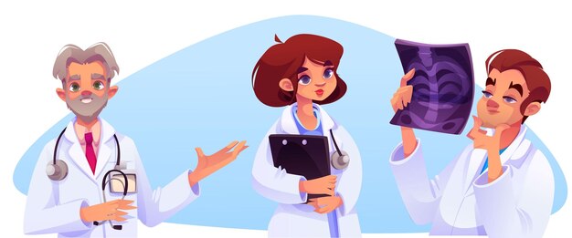 Personaggi dei cartoni animati dello staff medico