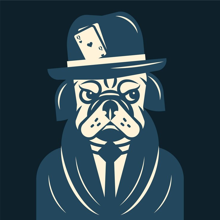 Vettore gratuito personaggio retrò gangster / mafia