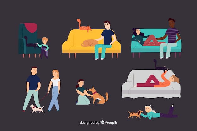 Persone con animali domestici