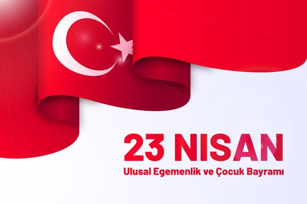 Piatto 23 nisan illustrazione