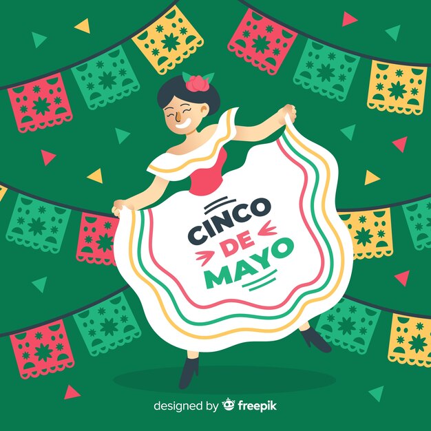 Piatto cinco de mayo sfondo