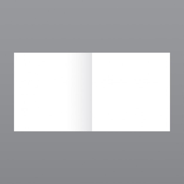 Vettore gratuito piccola rivista semplice, mockup con sfondo grigio