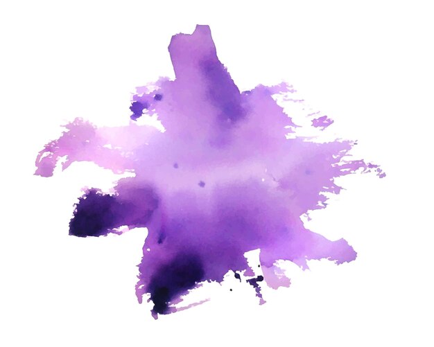 pittore a mano acquarello viola gocce macchiare la consistenza sullo sfondo