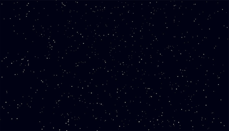 Vettore gratuito porta la carta da parati dello spazio notturno con il campo stellare luminoso