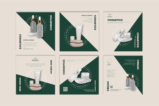 Post di instagram cosmetici