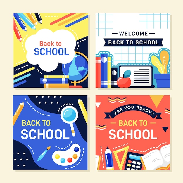Post di Instagram di accessori per il ritorno a scuola