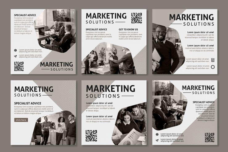 Vettore gratuito post di instagram di marketing aziendale