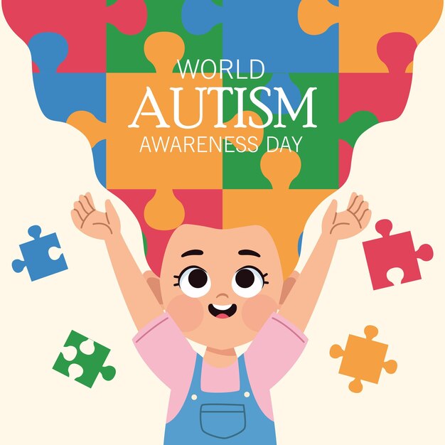 poster della campagna della giornata mondiale dell'autismo