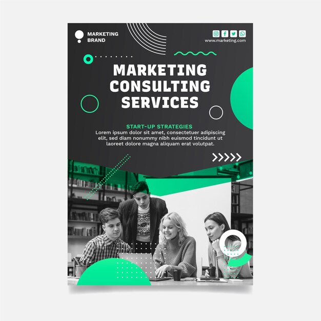 Poster di attività di marketing