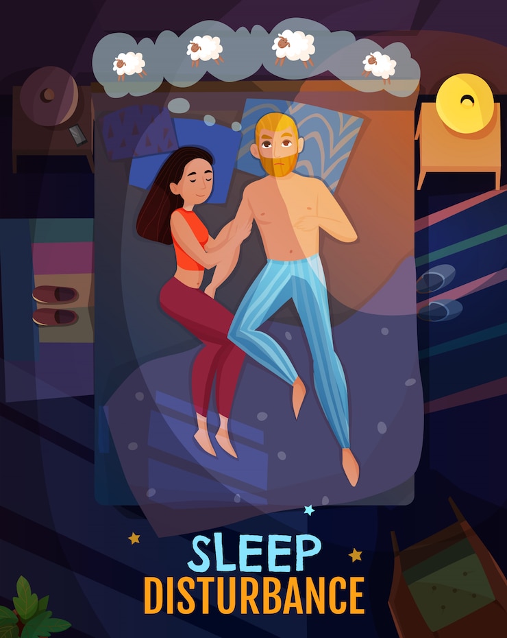 Vettore gratuito poster di pose per dormire