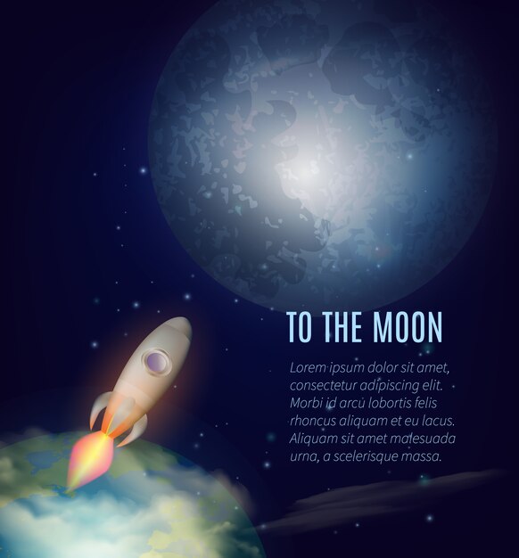Poster esplorazione della luna
